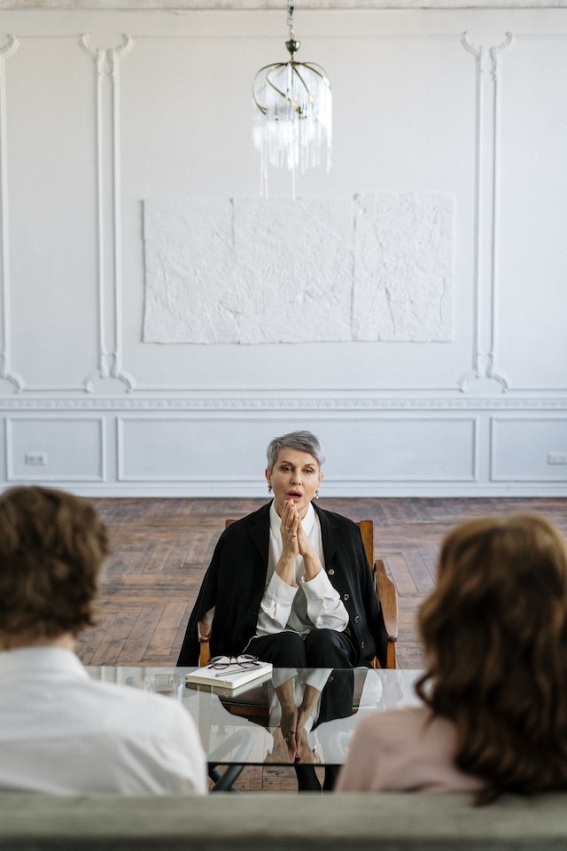 Couple at consultation