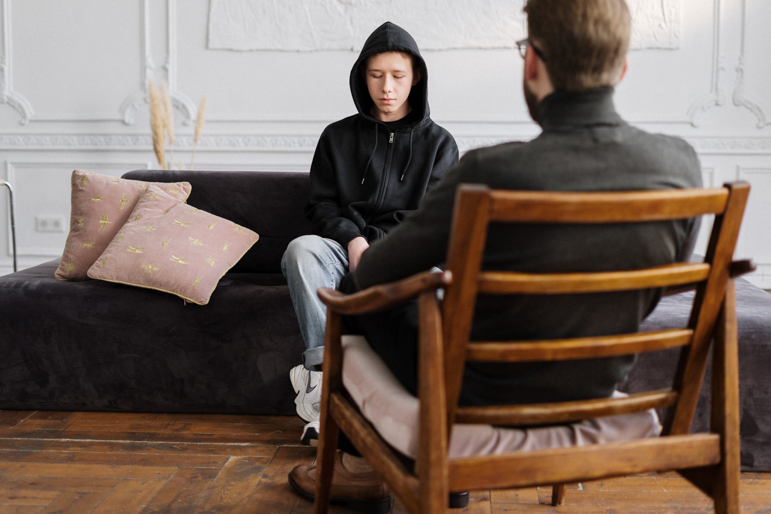A person undergoing therapy