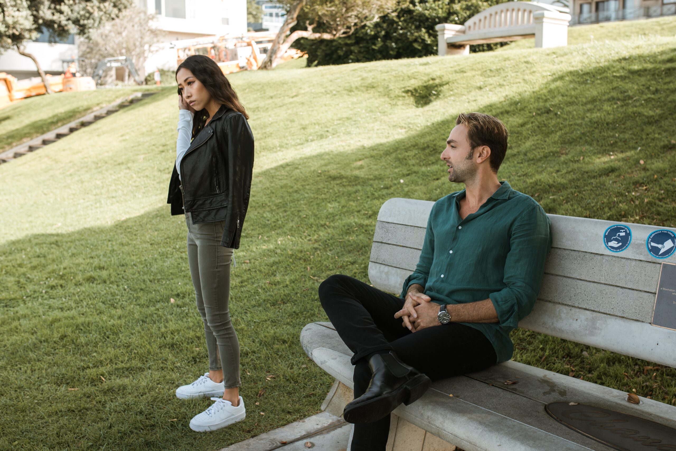 Image of a man and woman at a park