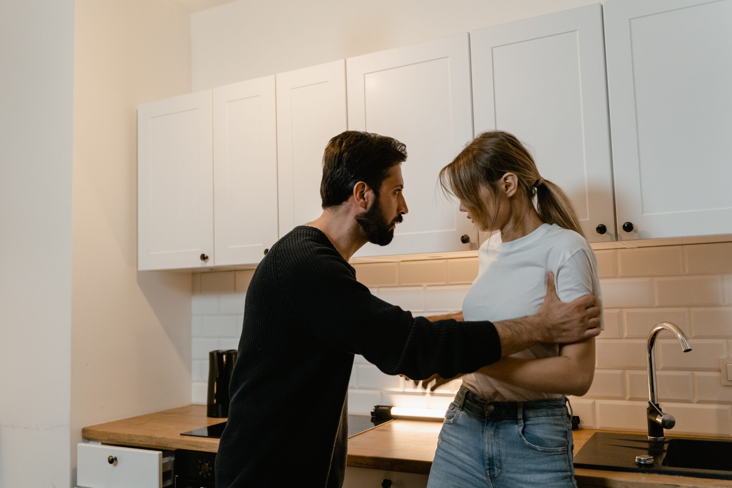 A couple having an argument